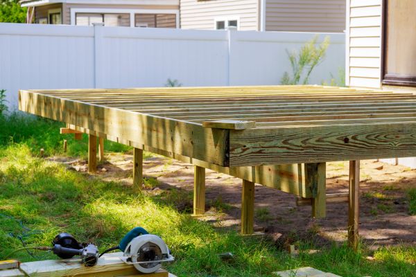Elevated Deck Installation in Alexandria