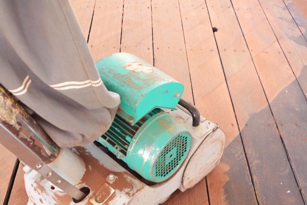 Cedar Deck Sanding in Alexandria
